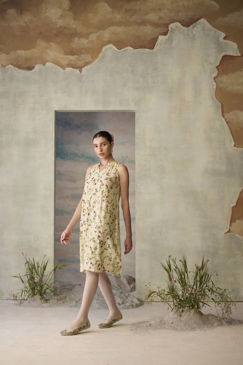 Moonlight beaded floral dress