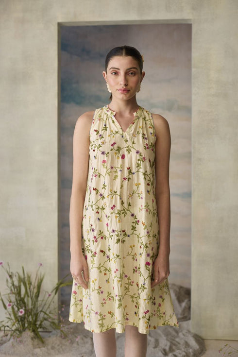 Moonlight beaded floral dress