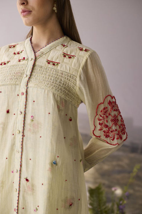 Moonlight beaded kurta
