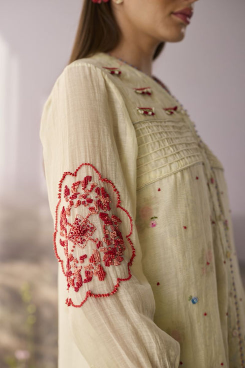 Moonlight beaded kurta