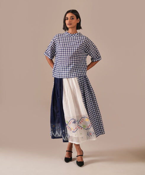 Moonlit wave top with skirt