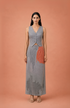 Mosaic ikat cutwork layered set