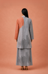Mosaic ikat cutwork layered set