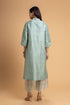 Mosiac aqua embroidered kurta set