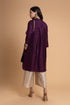 Mosiac purple embroidered kurta set