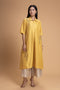 Mosiac yellow embroidered kurta set
