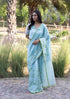 Moss & Mist embroidered sari