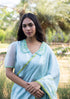 Moss & Mist embroidered sari