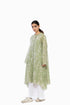 Moss green cutwork embroidered handloom cotton tunic