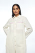 Moyesii ivory front open tunic