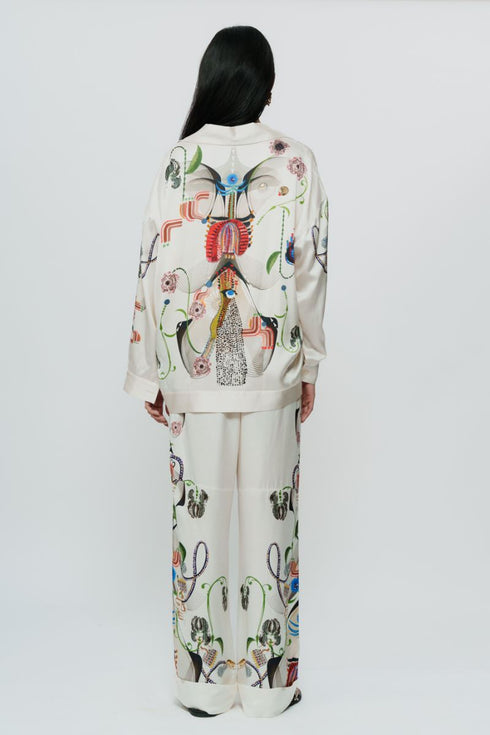 Multicolor astral print PJ set