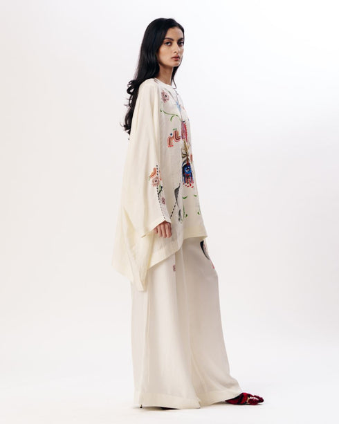 Multicolor boxy kurta with trouser