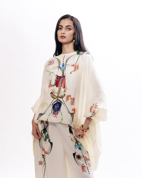 Multicolor boxy kurta with trouser
