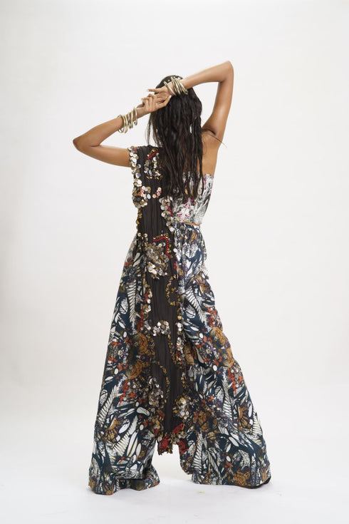 Multi color corset with trouser