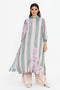 Multicolor embroidered shirt tunic