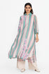 Multicolor embroidered shirt tunic