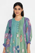 Multicolor floral printed sequins tunic dress