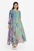 Multicolor floral printed sequins tunic dress
