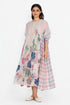 Multicolor floral smocked dress