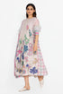 Multicolor floral smocked dress