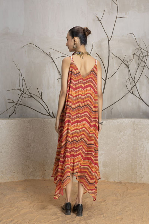 Multicolor kota dhoria leheriya dress