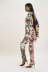 Multi color oversized safari shirt with pants