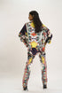 Multi color oversized safari shirt with pants