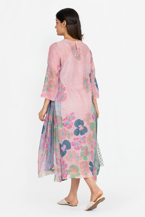 Multicolor printed dress