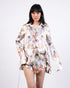 Multicolor printed silk shirt