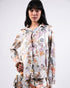 Multicolor printed silk shirt