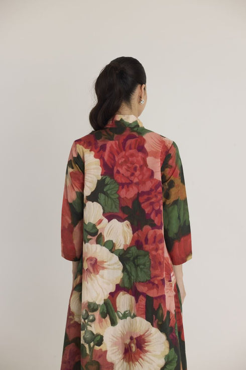 Multi color scarlett V neck kurta set