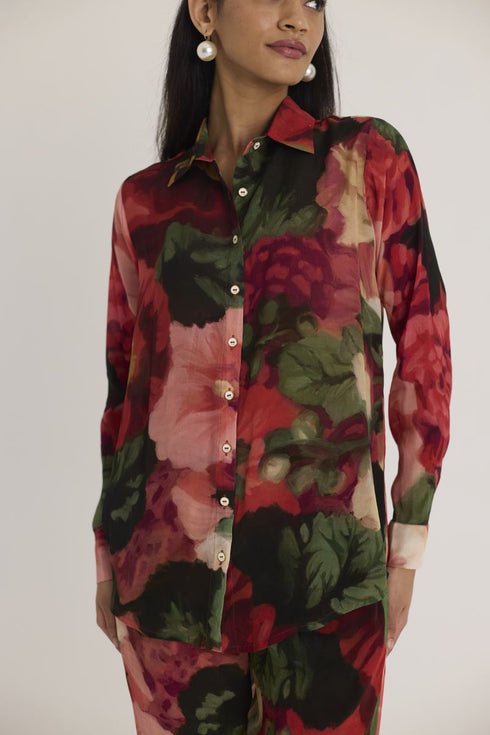 Multi color scarlett co-ord set