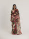 Multi color scarlett silk organza sari