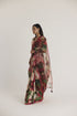 Multi color scarlett silk organza sari