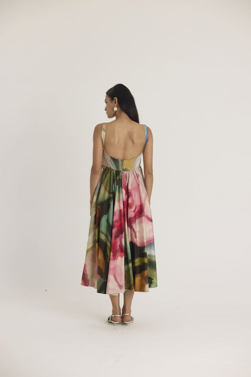 Multi color tilly cherry dress