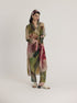 Multi color tilly wrap kurta set