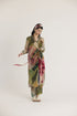 Multi color tilly wrap kurta set