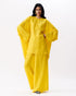 Mustard boxy kurta with trouser set
