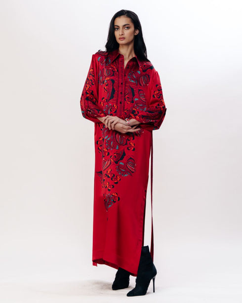 Muticolor contemporary shirt dress