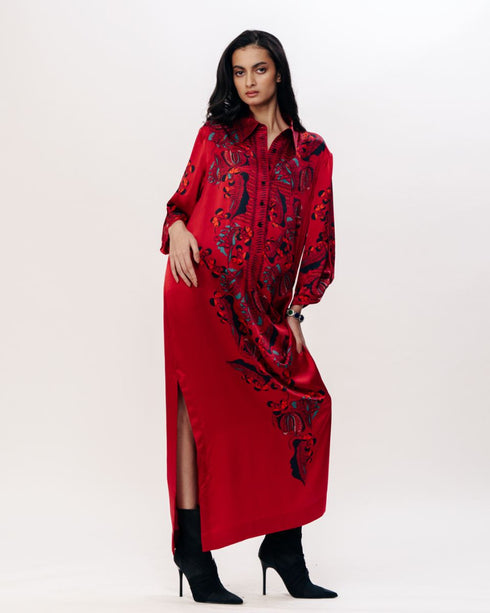 Muticolor contemporary shirt dress
