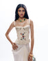 Ivory chikankari corset and trouser set