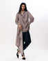 Muticolor draped dhoti top with pants