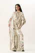 Muticolor draped top with broad pants