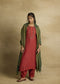 Naira brick rust kurta set