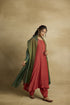 Naira brick rust kurta set