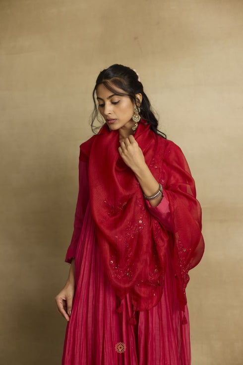 Naisha hot pink kurta set