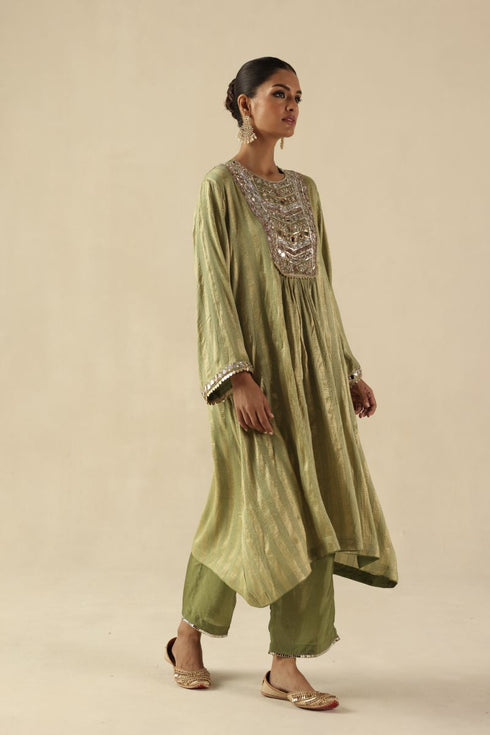 Naksh green kurta set