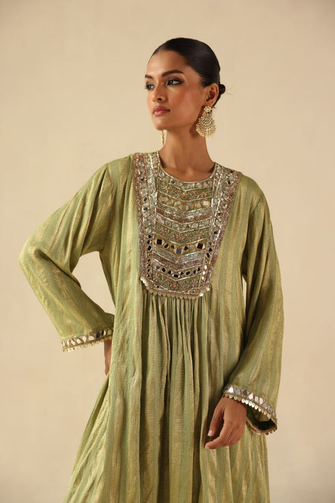 Naksh green kurta set