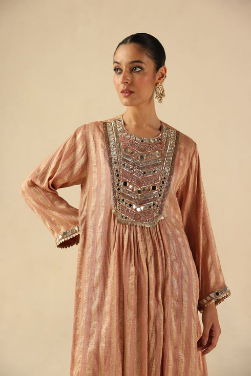 Naksh peach kurta set