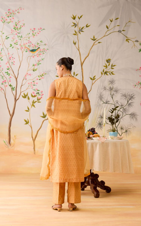 Navika yellow kurta set